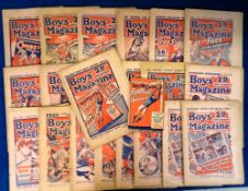 Boys Magazine, a collection of 22 issues with dates between 1931 & 1934 including one issue dated 15
