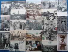 Postcards, Foreign, to include French Indo-China, Sudan, Africa, Zanzibar, Gold Coast, Nigeria,