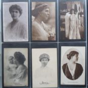 Postcards, a foreign collection of approx. 325 cards in modern album, with Romanian Royalty (220)