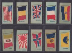 Trade cards, Barratt's, National Flags, ref HB57, all 13 cards listed (some with slight faults, gen.