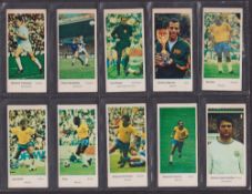 Trade cards, Lyons Maid International Footballers (set 40 cards) including Pele, Johan Cruyff,