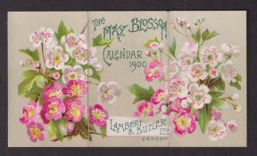 Cigarette card, Lambert & Butler, The May Blossom Calendar, 1900, folder style single issue (gd) (