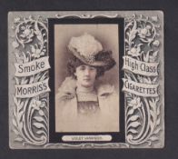 Cigarette card, B. Morris, Actresses FROGA B, type card, 'L' size, Violet Vanbrugh, scarce (gd) (1)