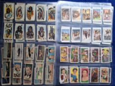 Trade cards, 10 sets, GP Tea American Indian Tribes, E & SCWS In Victorias Days, Walls Moon Fleet,