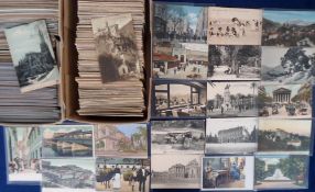 Postcards, a mixed mainly foreign collection of approx. 1200 cards, with Greece, Salonika (inc.