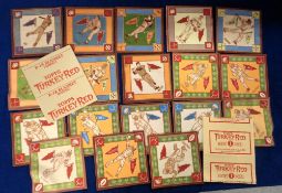 Trade blankets, USA, Topps Turkey Red Baseball Players, B-18, 18 blankets (including some colour