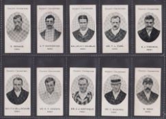 Cigarette cards, Taddy, County Cricketers, Essex (set, 15 cards) (some with slight faults, one