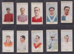 Cigarette cards, Sport, 5 sets, Ogden's (3) Captains of Association Football Clubs, Cricket 1926,