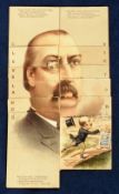 Cigarette cards, USA, Buchner, Presidential Puzzle Cards, 'X' size (11/12, missing 'Y') (one with