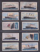 Trade cards, Cadburys Famous Steamships (set 27 cards) (3 with slight marks, gen gd)