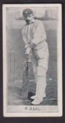 Cigarette card, D & J MacDonald, Cricketers, type card, R Abel (gd) (1)