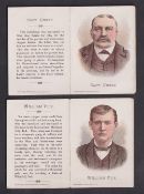 Cigarette cards, USA, Buchner, Defenders & Offenders (Folders), 'P' size, 2 folders, both with