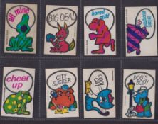 Trade cards, Dandy Gum, Funny Animals & Captions (Coloured), 66 cards (gen gd/vg)