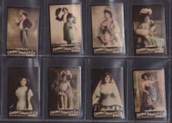 Cigarette cards, India, Crown Tobacco Co, Photo Series, Hand coloured, 'MF', 8 cards, Millie