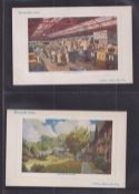Trade Postcards, Cadbury's Bournville Series, 30 Postcards in 3 sets and a few odds. Trade Index