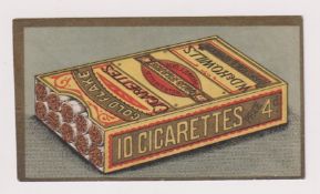 Cigarette card, Wills, Advertisement Card, Cigarette packet for 'Gold Flake Cigarettes' (small