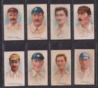 Cigarette cards, Cohen Weenen, Cricketers, Footballers & Jockeys (250 subjects backs), 8 cards all