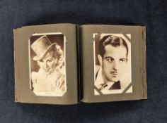 Postcards, Cinema, a selection of approx. 100 postcards of cinema stars in vintage album. Includes
