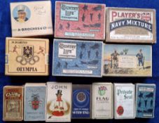 Cigarette Packets, 30 Packets, all with Sliders. Brands include Cigarros John, Player's Country