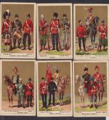 Trade cards, USA, B.T. Babbitt's Soap, Armies of the World, 'L' size, 24 different cards, Company