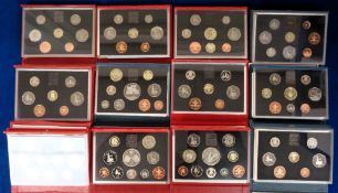 Coins, 35 Royal Mint Uncirculated Coin Presentation Year Packs dating from 1970 to 2000, to comprise