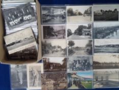 Postcards, a mainly UK topographical mix of approx. 267 cards, with 80 modern (all cricket).