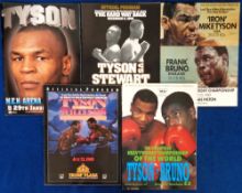 Boxing programmes, Mike Tyson, a collection of five World Heavyweight Championship Boxing programmes