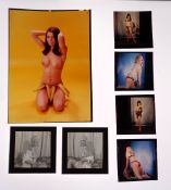 Glamour photography, a collection of 72 large size adult colour transparencies, mostly colour but
