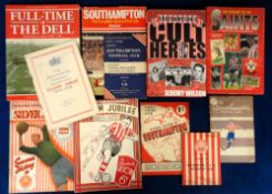 Southampton FC, a collection of 11 books and booklets including 'History of the Southampton F. and