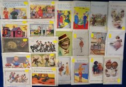 Postcards, Comic, a large mixed age collection of approx. 190 cards. Artists include Cynicus,