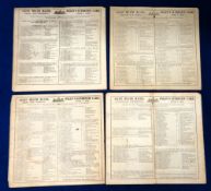 Royal Ascot, 1849, a set of four large size raceards from the Royal Meeting, 5th, 6th, 7th & 8th