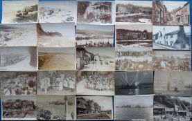 Postcards, a UK topographical mix of approx. 49 cards with strength in Devon. RPs include Hallsands,