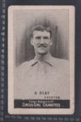 Cigarette card, Cohen, Weenen & Co, Heroes of Sport, Football, type card, H Reay, Everton (gd) (1)