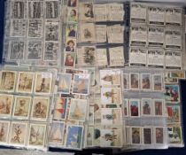 Cigarette & Trade cards, Collection of several hundred cards in larger sized plastic sleeves, mostly