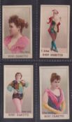 Cigarette cards, Canada, D Ritchie & Co, Actresses (Derby Cigarettes Front), 4 cards, Delia