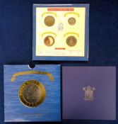 Coin, 1994 Royal Mint Trial Minting of The First UK Bi-Colour coin in presentation pack containing