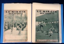 Football & Sporting Magazines, a large folder containing a selection of 25+, mostly French, Sporting