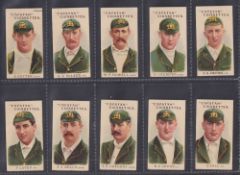 Cigarette cards, Wills (Australia), Australian & English Cricketers ('Capstan' Series Of) (set, 50