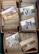 Postcards, a mixed selection of approx. 2000 cards, mostly foreign with better French topographical.