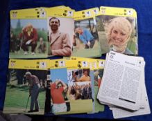 Trade cards, Sportcaster cards, 66 cards all golf related and appear to be all different, many