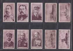 Trade cards, 6 sets, Weekly Welcome Lest We Forget (12 cards), Maypole War Series, Fry Nursery