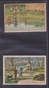 Trade cards, Spratt's, Advertisement Cards, two large advert cards, Three men shooting pheasants