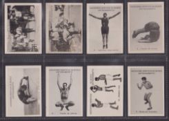 Cigarette cards, Canary Islands, Manuel Lopez Luis, Boxing Training Lessons, 'M' size, (51/70) (some
