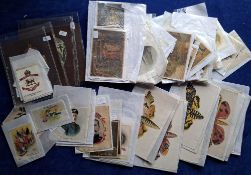 Cigarette silks, selection of silks in packets (approx. 100, only very minimal number are flags)