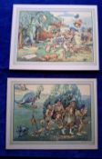 Cigarette cards, Canada, Imperial Tobacco Co, Perils of Early Golf , 2 Premium sized issues, (both
