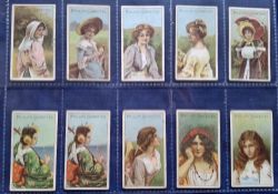 Cigarette cards Godfrey Phillips Beauties B801-B825 15/25 plus 1 duplicate, missing numbers 805