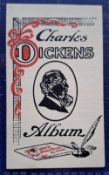 Cigarette card, Cope's Jockey Cub insert, Charles Dickens Album front, measures 6.7 x 4cm approx. (