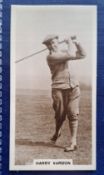 Cigarette card, Millhoff Famous Golfers, type card no.5 Harry Vardon (gd)