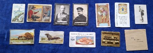 Cigarette / Trade cards, mixture of 11 L/ M size type cards Hill Lighthouse series (small tear on