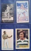 Trade and Cigarette cards, Sporting theme, 4 cards Ogden's Guinea Gold no.486 C B Fry, Wills